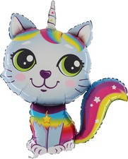 ® 38" Rainbow Unicorn Cat