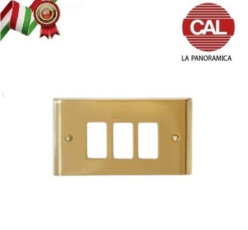 Placca ottone lucido con - ottone,