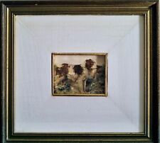 BARTOLENA GIOVANNI – Cane da caccia con quaglia (acquerello, 7 x 9)