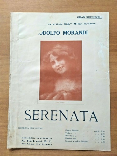 Spartito musicale serenata - spartito,