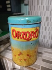 Scatola In Latta  Orzoro Da Pulire Vintage 
