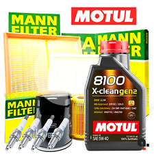 KIT Tagliando  + CANDELE + OLIO MOTUL 5W40 Fiat 500 Panda Lancia Ypsilon 1.2