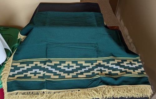 Poncho gaucho verde lana