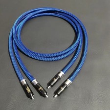 Pair HI-End Silver Plated RCA