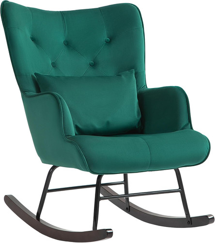 Poltrona dondolo velluto - a,