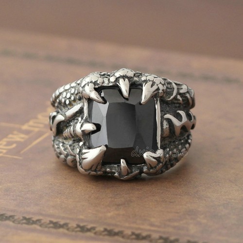 Anello uomo argento dragon - anello,