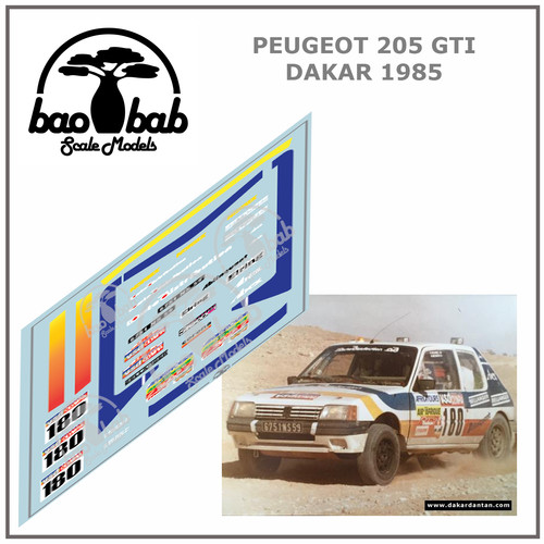 Calcas peugeot 205 gti - 1/43,