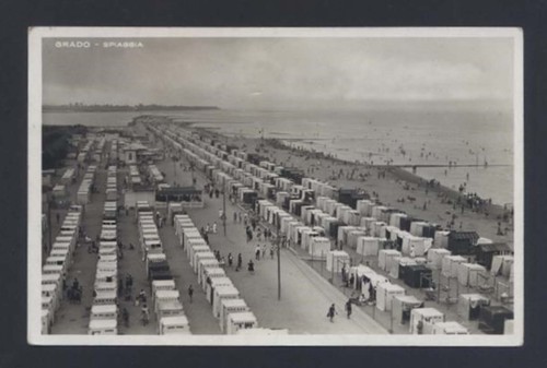 A694 cartolina grado spiaggia - grado,