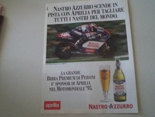 advertising Pubblicità 1995 BIRRA NASTRO AZZURRO e STEFANO PERUGINI