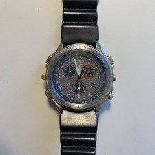 Orologio Sitizen Cronograph Alarm WR 100 Vintage Raro 