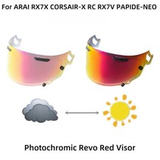 Visiera rossa fotocromatica