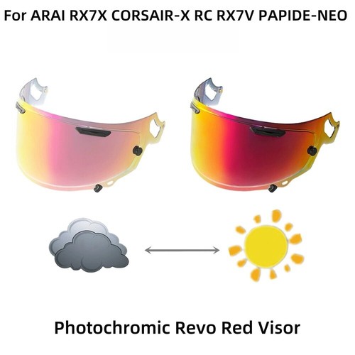 Visiera rossa fotocromatica