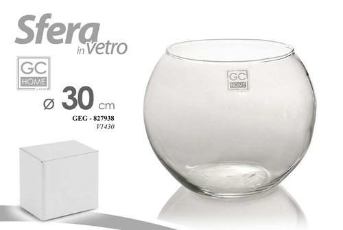 Vaso vasetto sfera vetro - vaso,