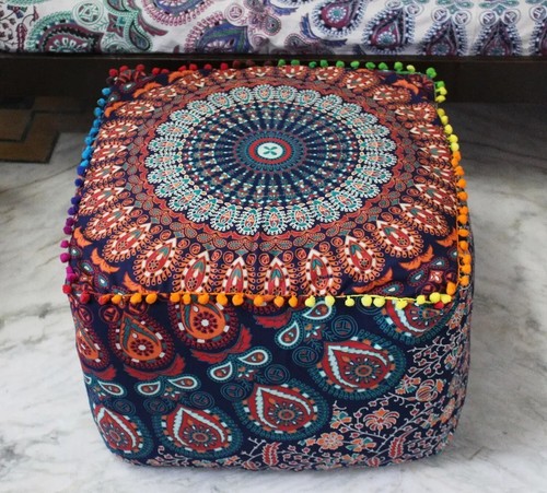 Pouf ottomano quadrato - , 18"