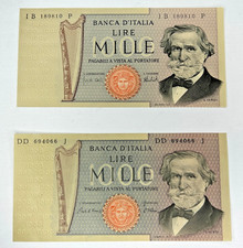 N.2 BANCONOTE 1000 LIRE