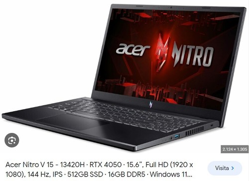Notebook gaming acer - notebook,