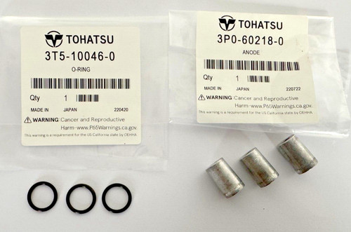 Blocco cilindro anodo tohatsu - cilindro,