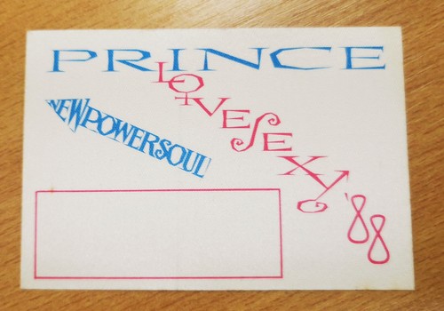 Prince tour pass lovesexy - tour,