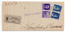 ITALIA RSI  SERIE PROPAGANDA su BUSTA Racc.1942 Teramo Montorio al Vomano