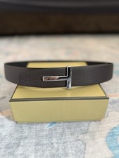 Cintura reversibile in pelle