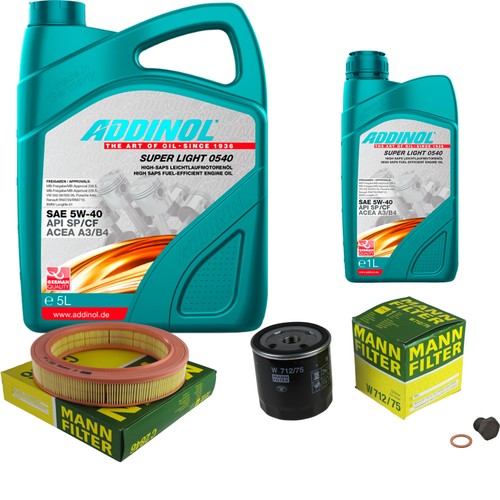 Uomo controllo set - set, addinol