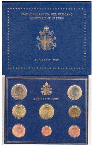 Vaticano serie valori 2002 - serie,