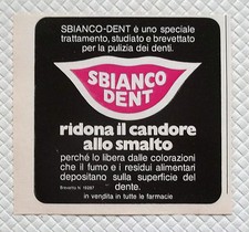 A452-Advertising Pubblicità-1979-SBIANCO DENT - TRATTAMENTO SBIANCANTE DENTI