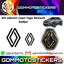 Kit adesivi copri logo renault - adesivi,