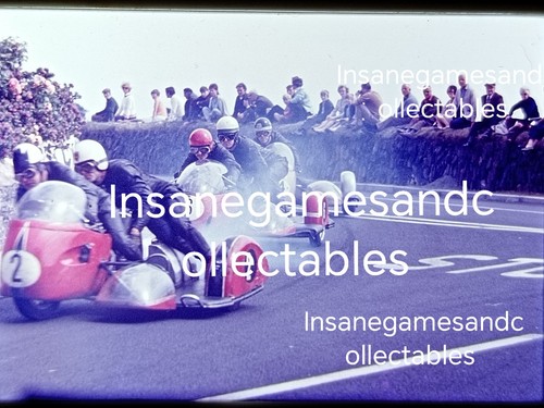 Sidecar racing 35mm slide 1969 - racing,