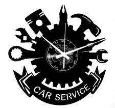 OROLOGIO DA PARETE -  CAR SERVICE AUTOFFICINA MECCANICO AUTO CARROZZIERE