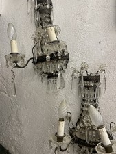 Coppia di appliques in metallo