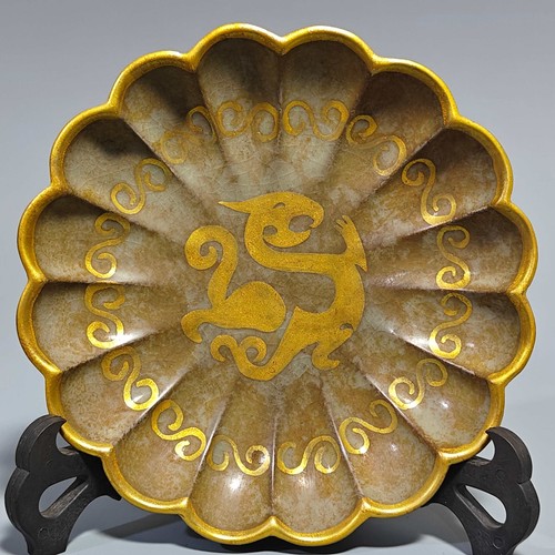 Antico piatto dorato cina - antico,