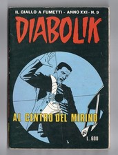 FUMETTO DIABOLIK INEDITO ANNO XXI N°9 AL CENTRO DEL MIRINO 1982