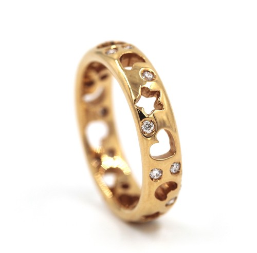 Anello fedina oro rosa 18k - anello,