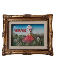 Calamite Napoli, Amalfi, Pompei, Sorrento con Paesaggi in Rilievo e Cornice