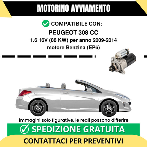Motorino avviamento peugeot - motorino,