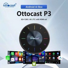 OTTOCAST P3 AI Box Scarica l'APP HDMI Out Youtube Wireless CarPlay Android Auto