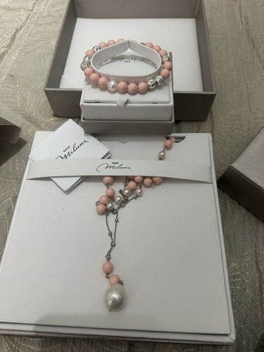Collana bracciale in perle - collana,