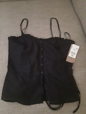 Top Nero CANOTTA Nera donna