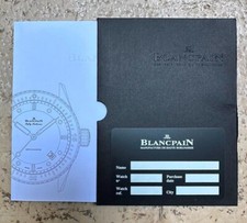 BLANCPAIN* Fifty Fathoms 5000 Papers Fullset Card and Booklet NOS