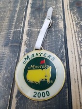 2000 Y2K Masters Tournament Golf Bag Tag Decoration Winners List on Back