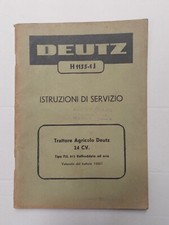 Libretto uso e manutenzione trattore Deutz H 1155-1J 24 CV originale