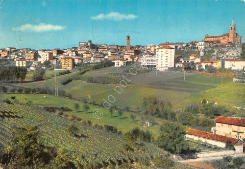 Cartolina moncalvo paese - cartolina,