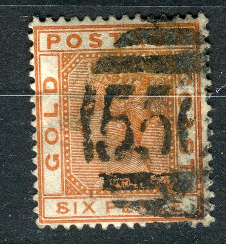 Gold coast sg17a 1884 - 1884-91, 6d