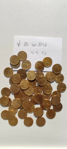 Monete venti lire 1957 1958 - lire,