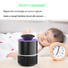 LAMPADA UV MOSQUITO KILLER TRAPPOLA ZANZARE USB CATTURA INSETTI 
