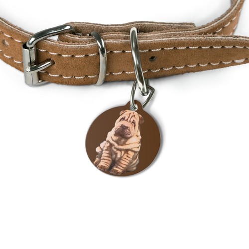 Sharpei stampato etichetta - sharpei,