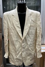 VERA PELLE  cappotto in lana 95%  usato uomo man Tg 42 bianco XYM524L
