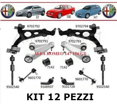 Kit bracci sospensione - kit,
