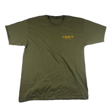 Obey T-Shirt Uomo Grande Oliva